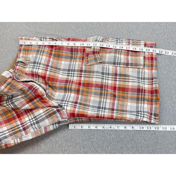 Aeropostale Shorts Mens 34 Plaid 100% Cotton Cargo 12" Inseam - Picture 6 of 7